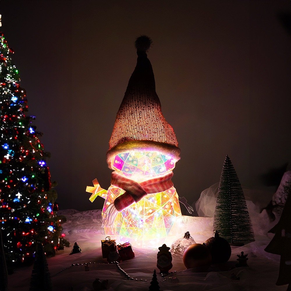 아트조이 LED 홀로그램 무드등 성탄절 장식 크리스마스 조명 눈사람 (3색 변환)
